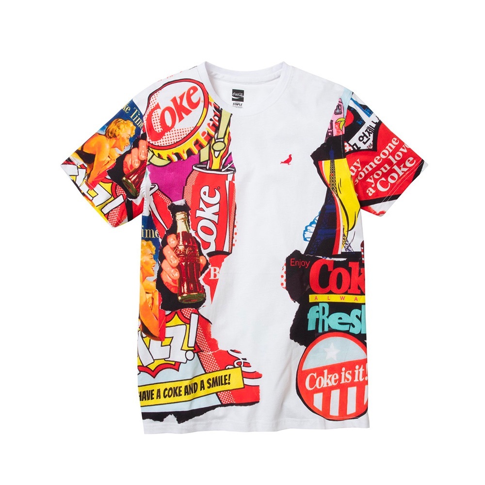 Coca Cola Tee with Bold Graphic Design sz L